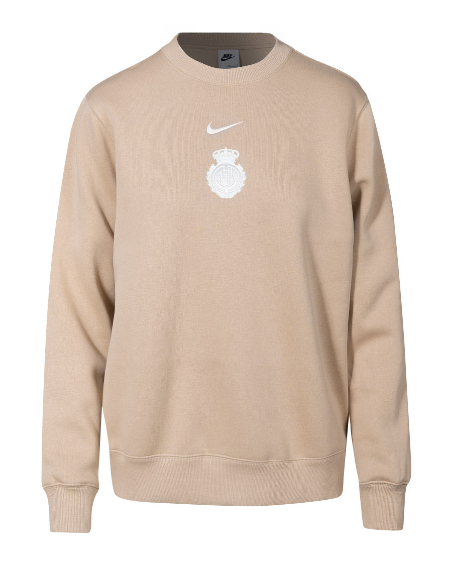 Sudadera Sportswear Phoenix Fleece Crew Crema Mujer