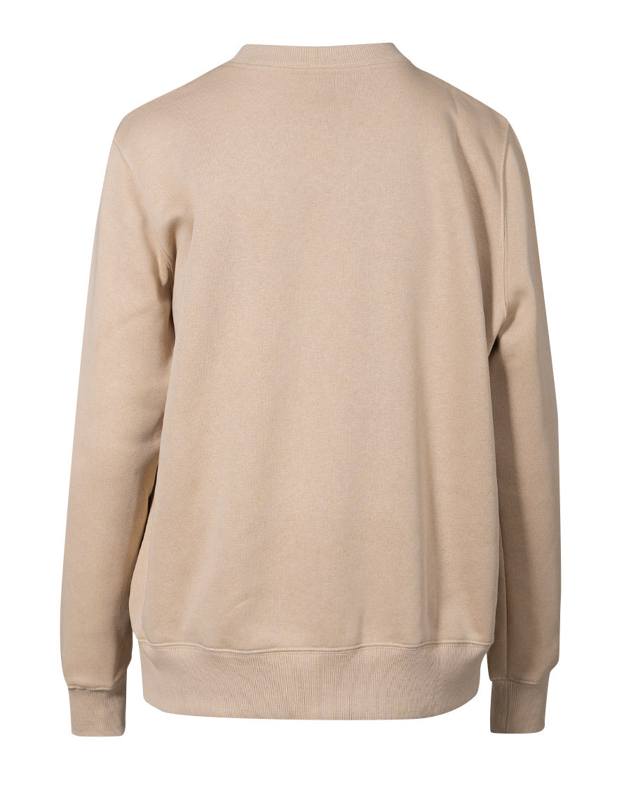 Sudadera Sportswear Phoenix Fleece Crew Crema Mujer