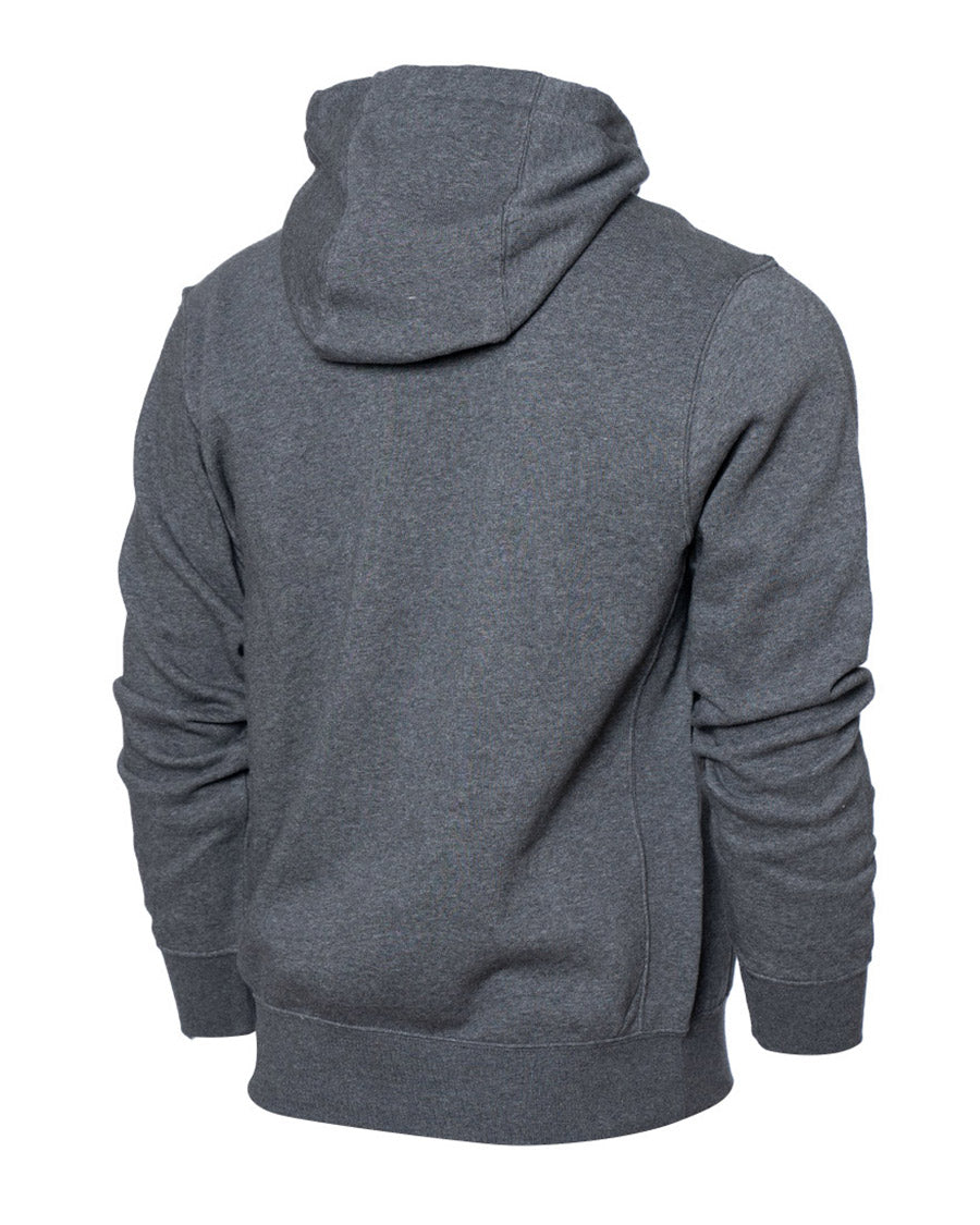 Kinder RCD Mallorca Fanswear Kapuzenpulli 2023-2024 Charcoal Heather-Weiß