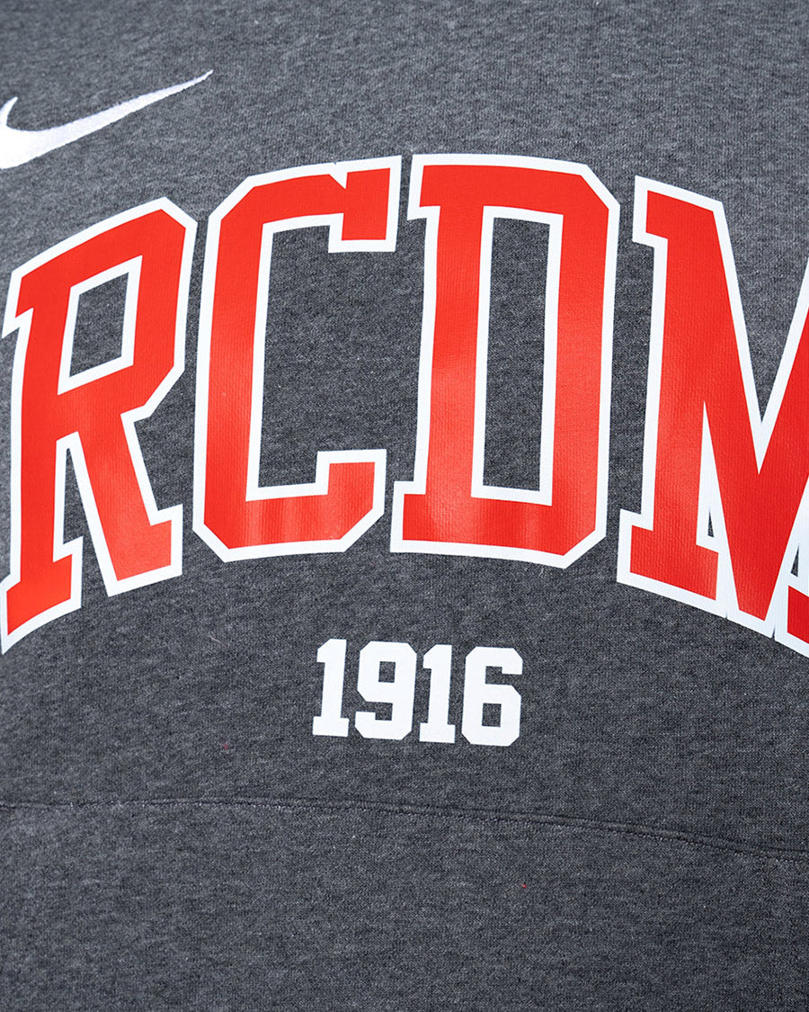 Kids RCD Mallorca Fanswear Hoodie 2023-2024 Charcoal Heather-White