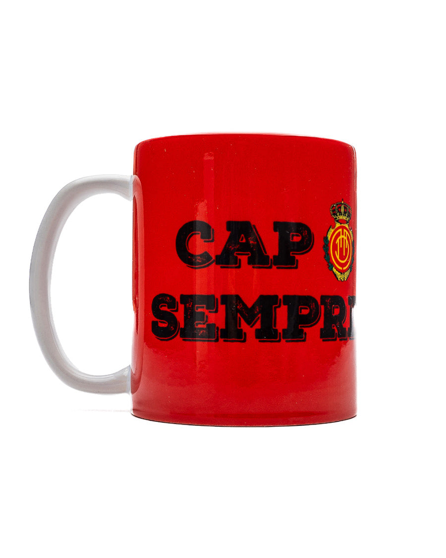Taza RCD Mallorca Cap Amunt Sempre Amunt Rojo