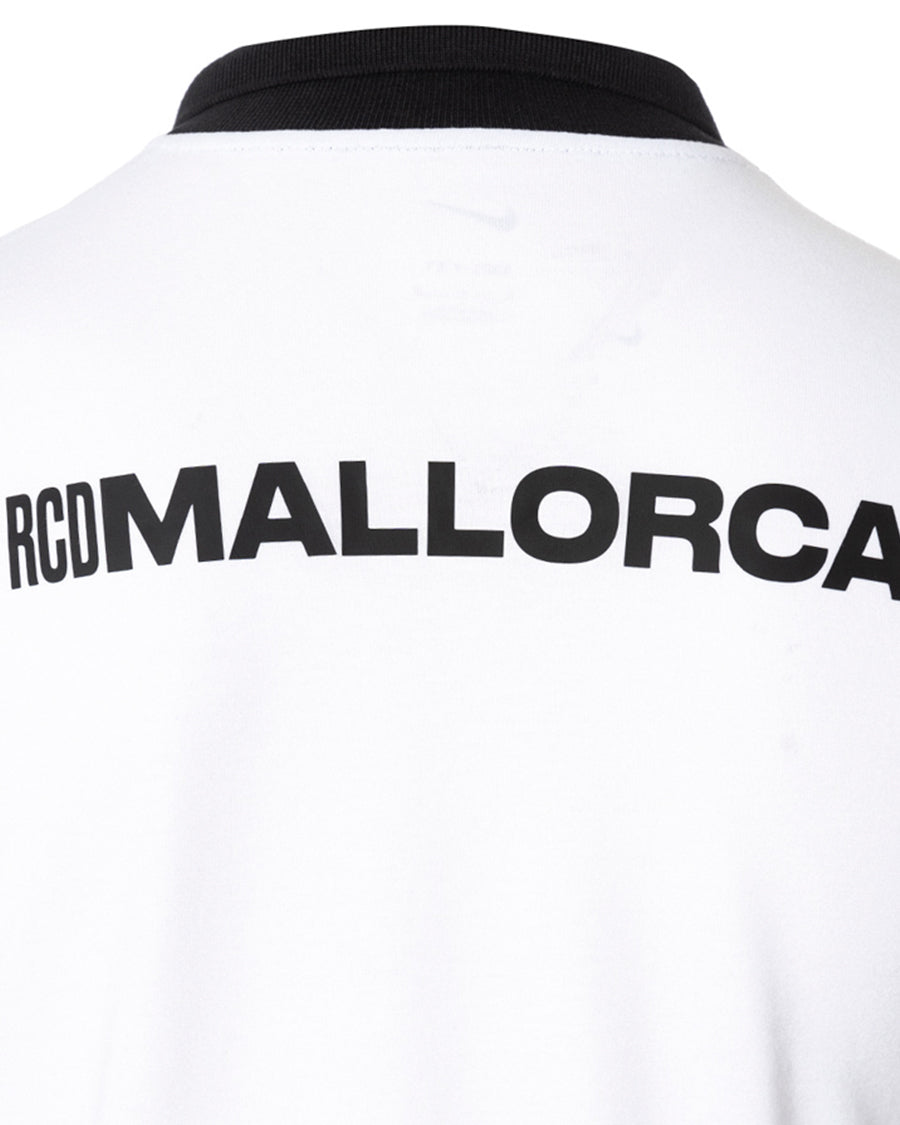RCD Mallorca Fanswear Polo Shirt 2023-2024 White-Black