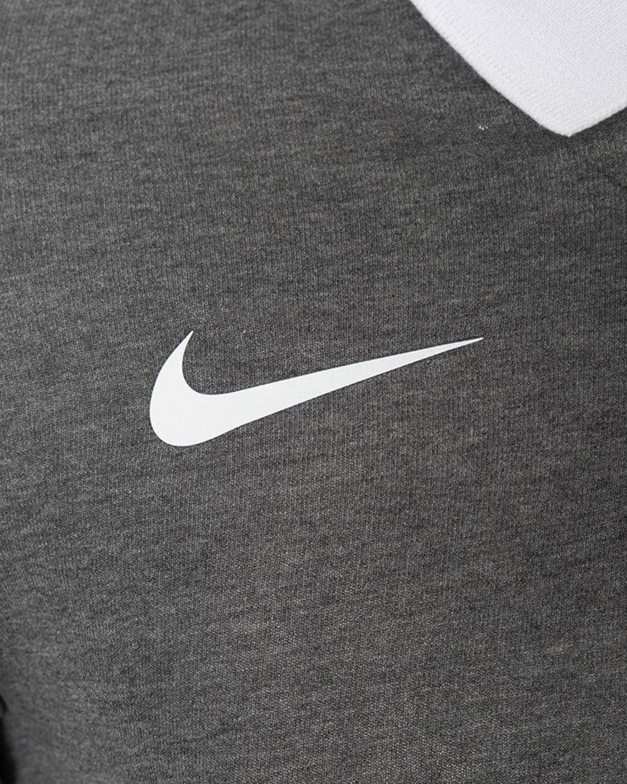 Polo RCD Mallorca Fanswear Charcoal Heather-White