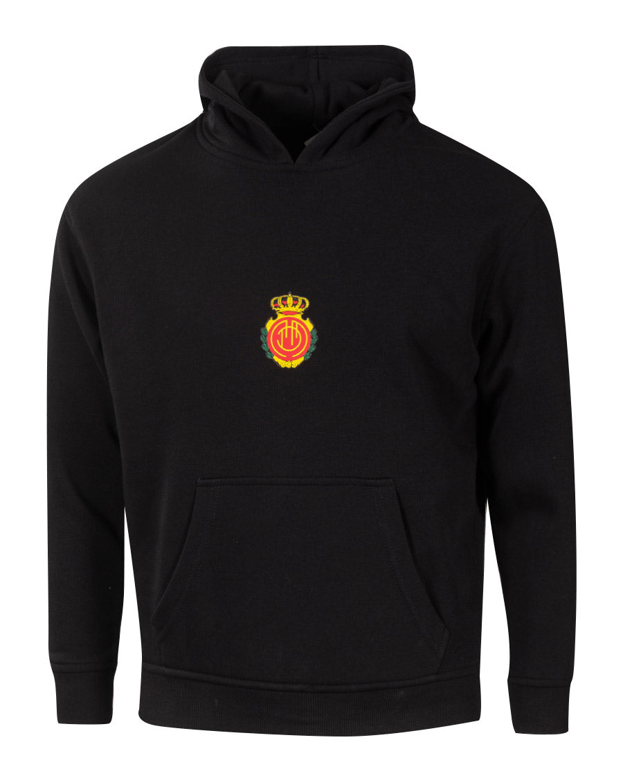 Sudadera Fanswear Escudo Crew Negra Niño
