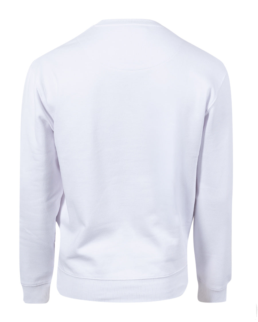 Sudadera Fanswear Escudo Crew Blanca Niño