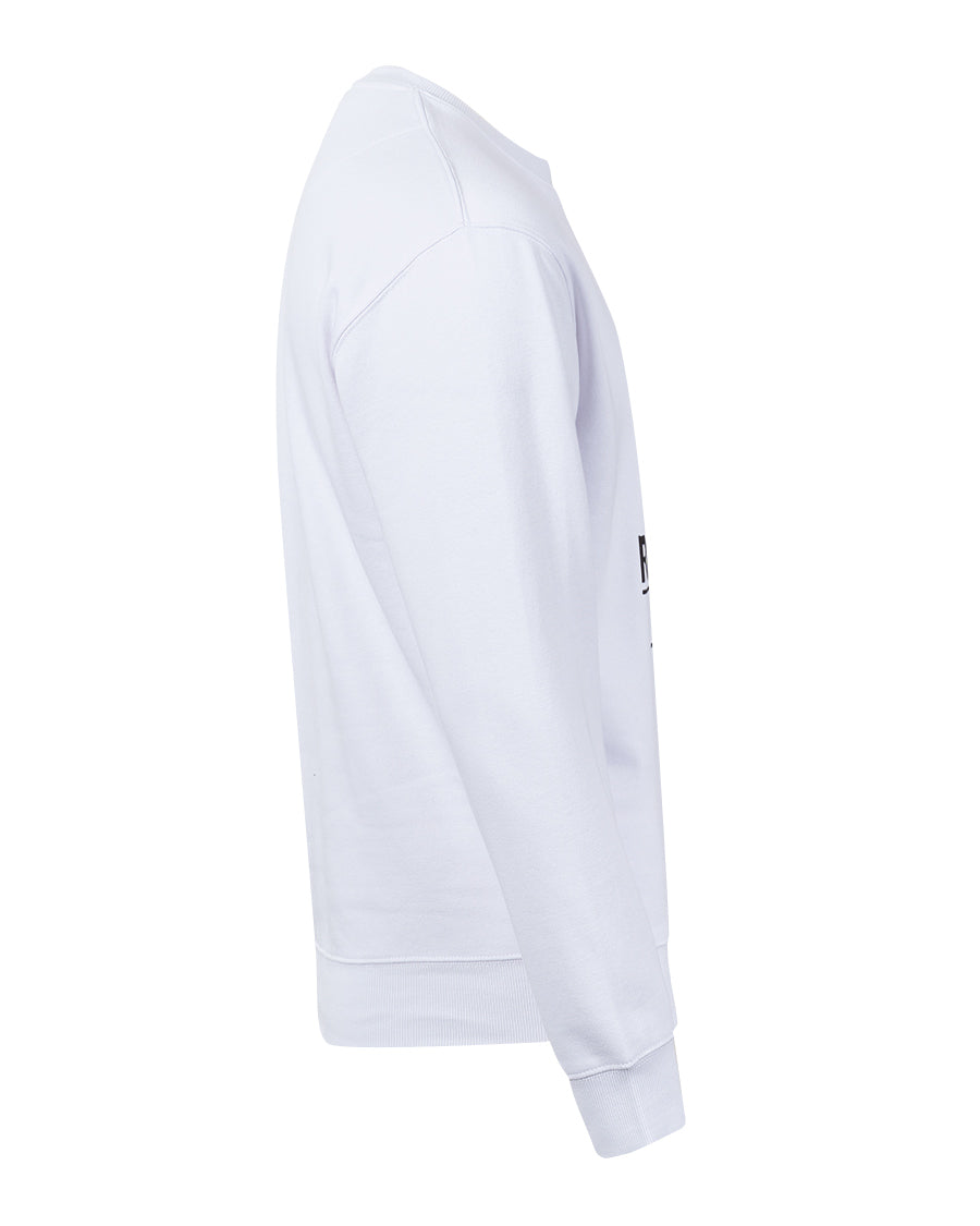 Sudadera Fanswear Escudo Crew Blanca Niño