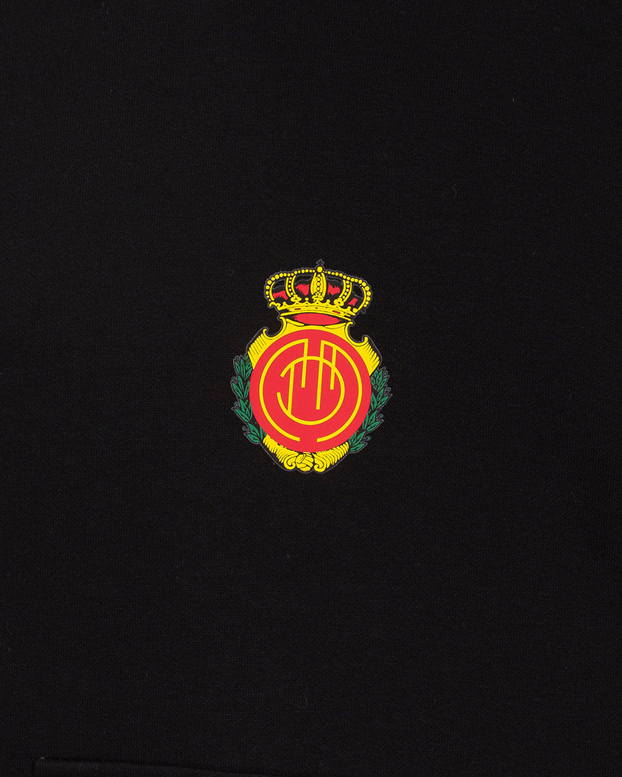 Sudadera Fanswear Escudo Crew Negra Niño