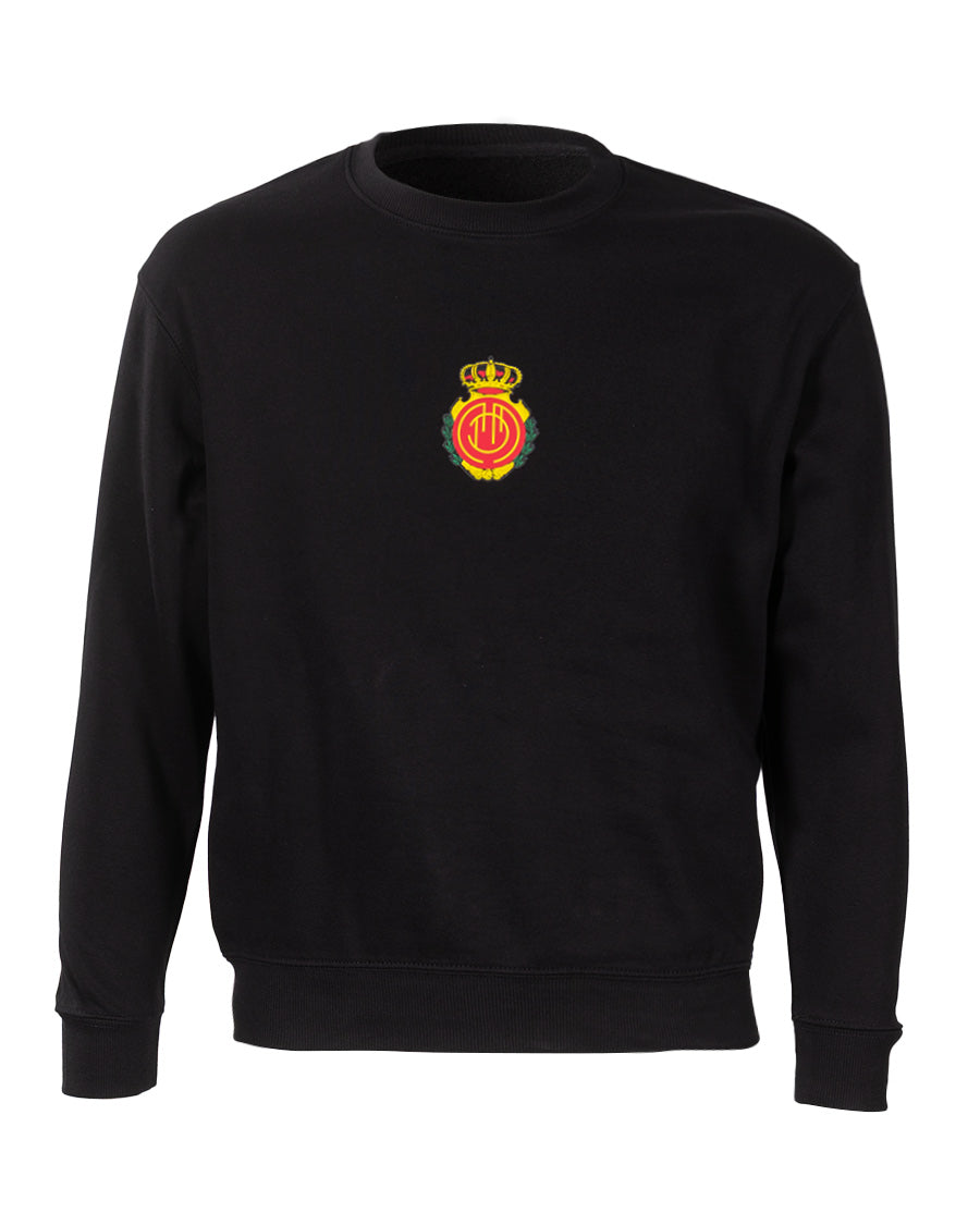 Sudadera Fanswear Escudo Crew Negra Niño