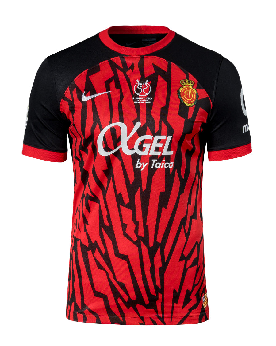 Camiseta RCD Mallorca Primera Equipación Supercopa de España 2025 Niño