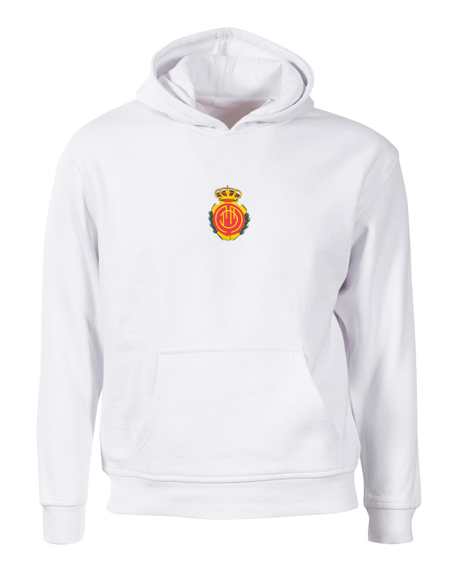 Sudadera Fanswear Escudo Crew Blanca Niño