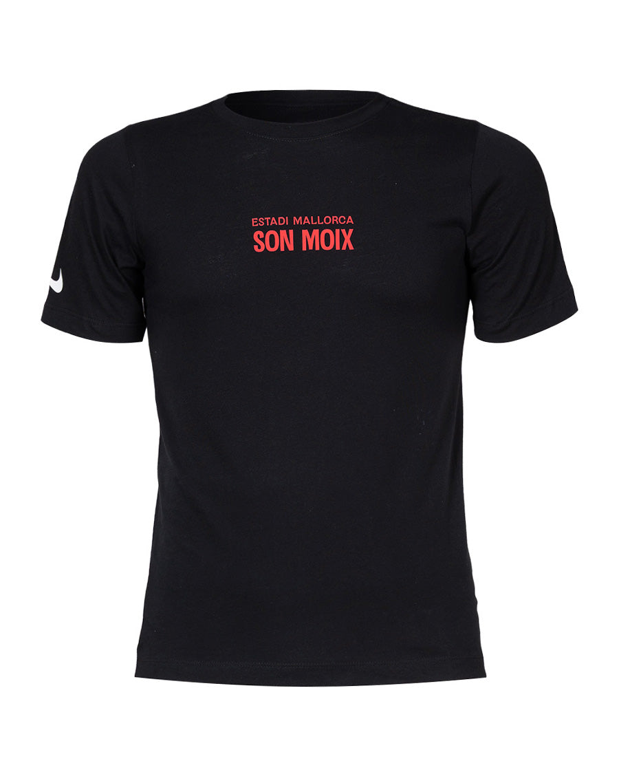 Camiseta Fanswear Estadi Son Moix Negra Niño