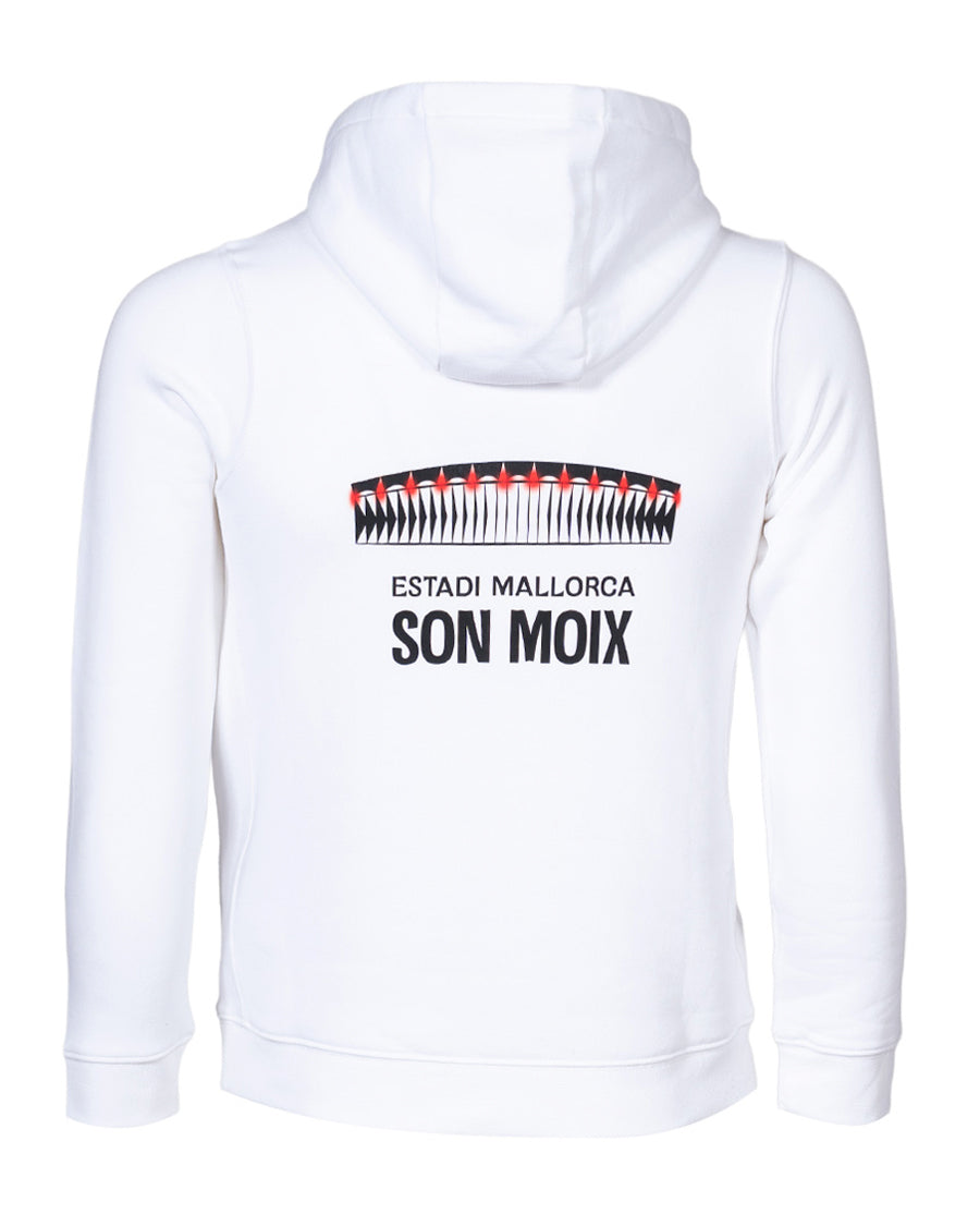 Sudadera Fanswear Estadi Son Moix Blanca Niño