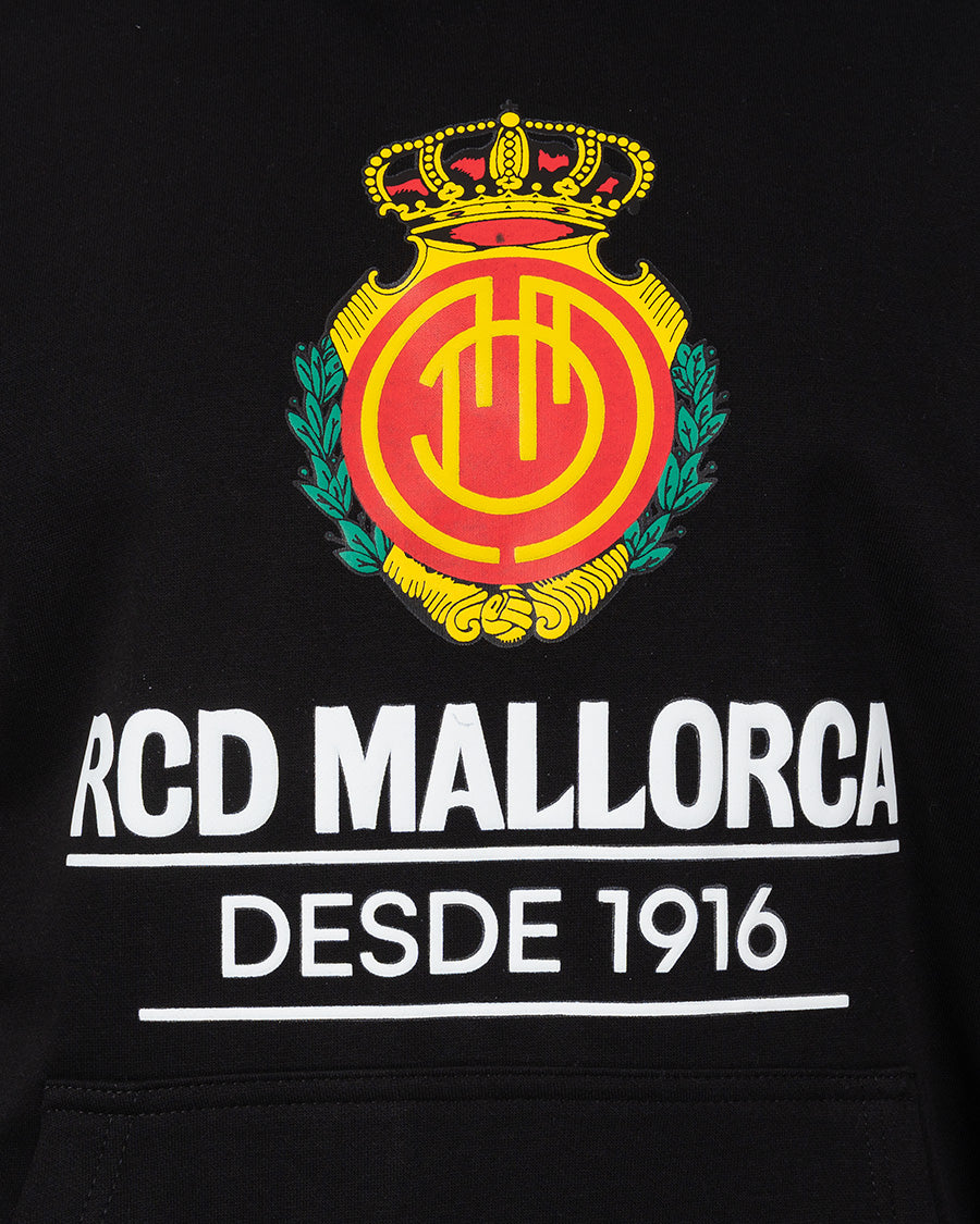 Sudadera con capucha Fanswear Escudo Negra