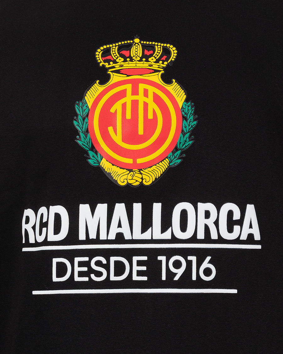 Sudadera Fanswear Escudo Negra