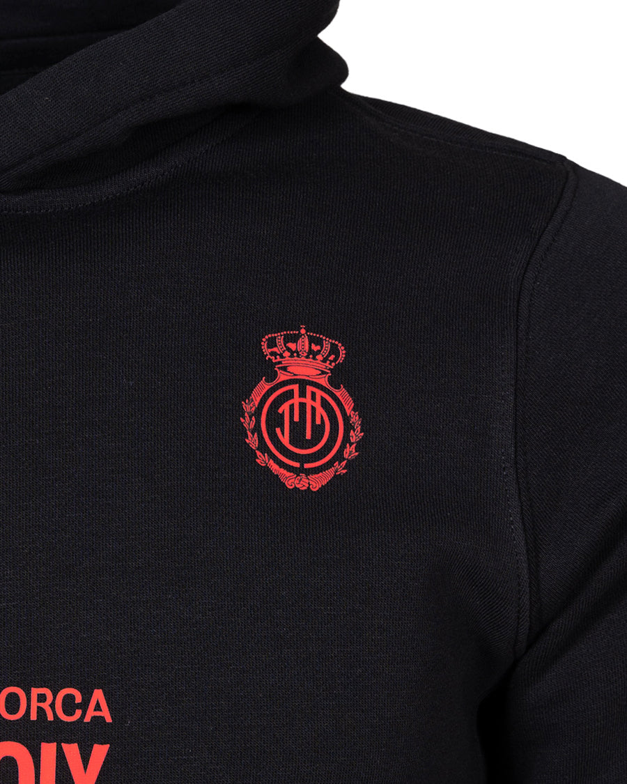 Sudadera Fanswear Estadi Son Moix Negra Niño