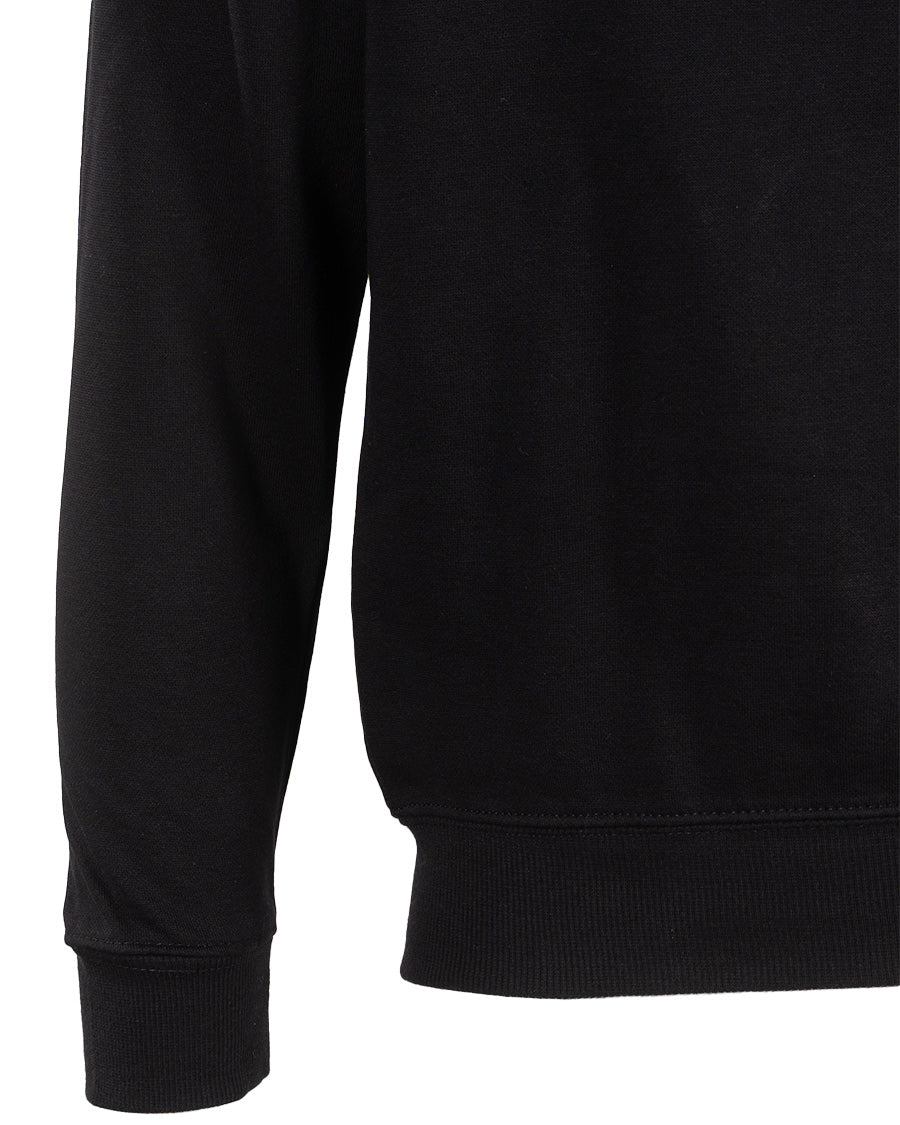 Sudadera Fanswear Escudo Crew Negra Niño