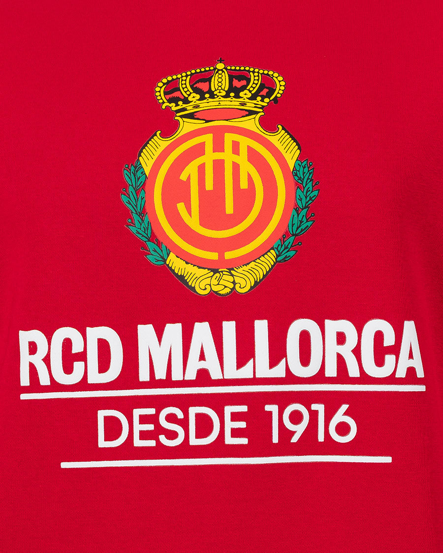 Sudadera Fanswear Escudo Crew Roja