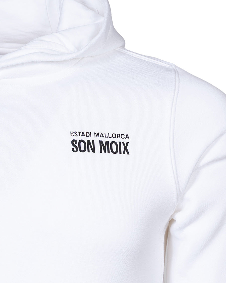 Sudadera Fanswear Estadi Son Moix Blanca Niño