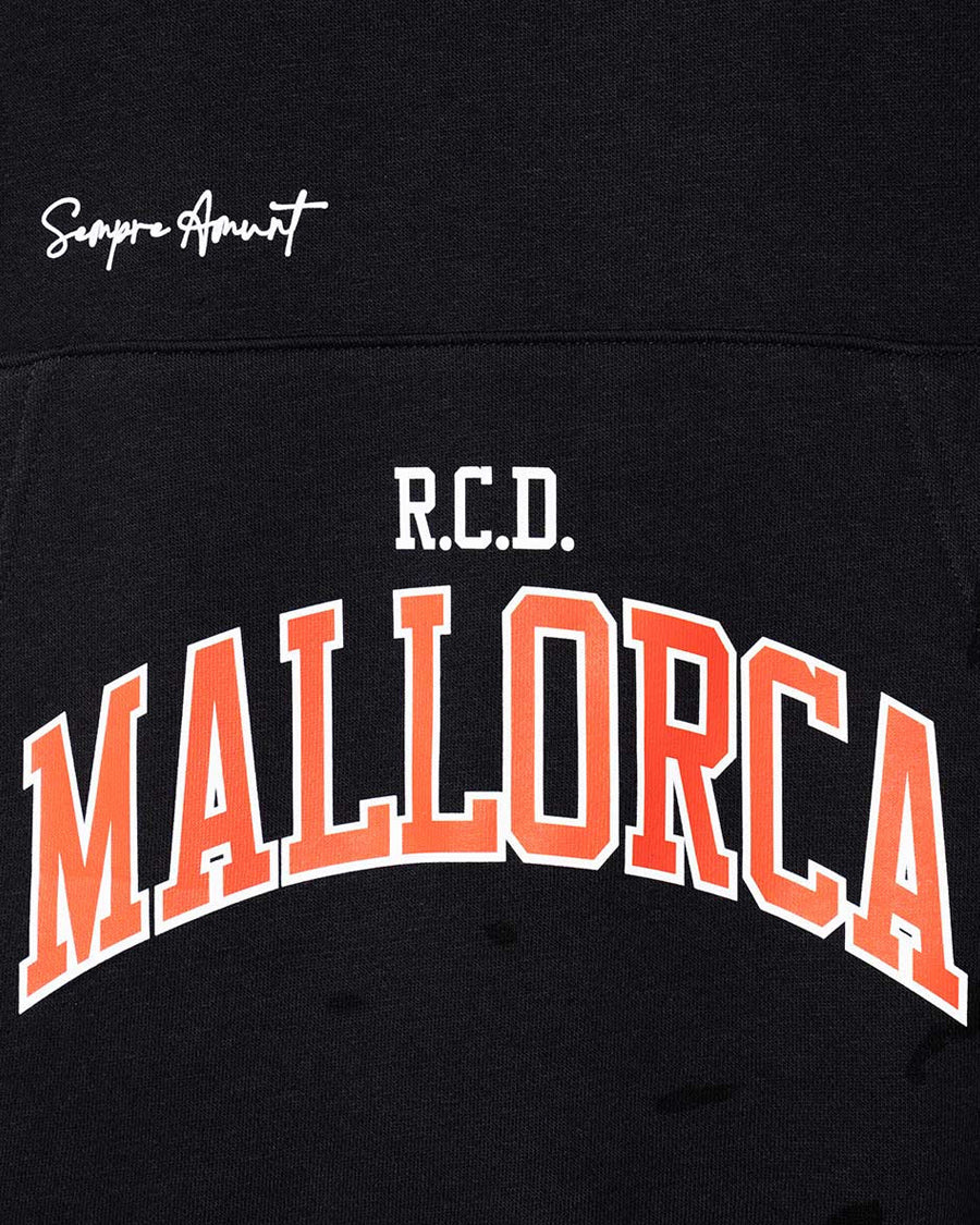 RCD Mallorca Fanswear Kapuzenpulli 2023-2024 Schwarz-Weiß