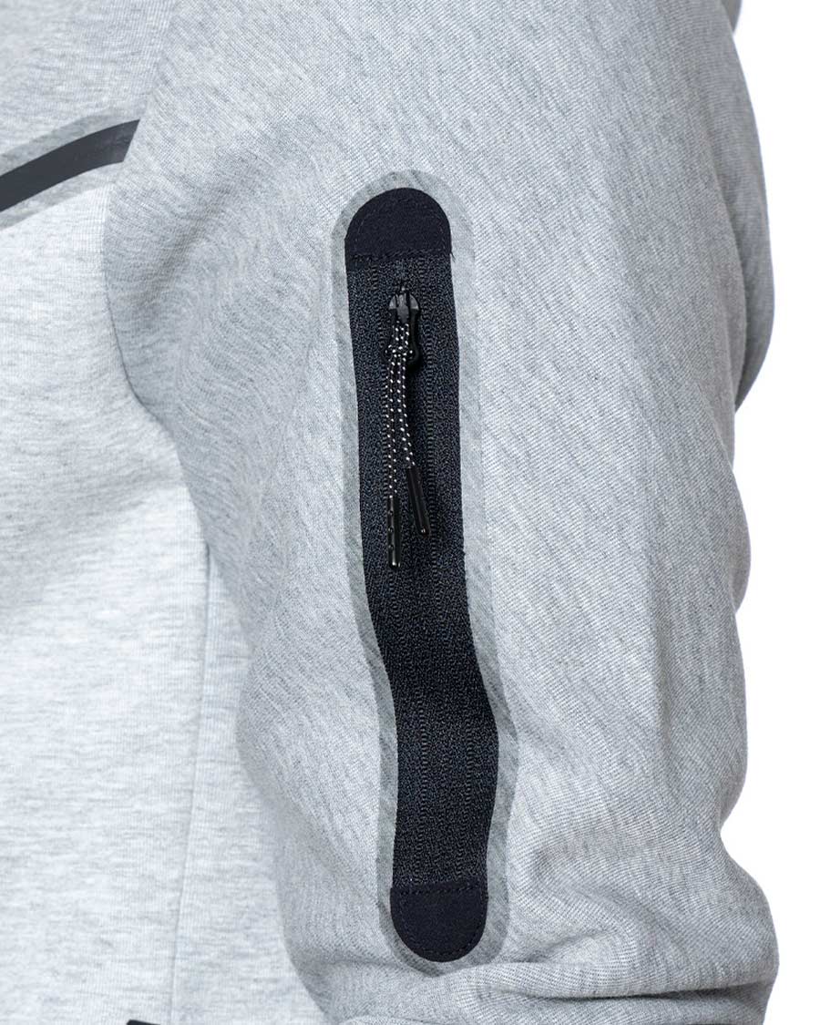 RCD Mallorca Fanswear Tech Fleece Jacket 2023-2024 Dark Grey Heather-Black