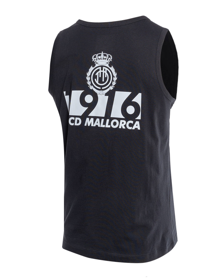 Camiseta RCD Mallorca Sportswear Sin Manga "1916" Black-White