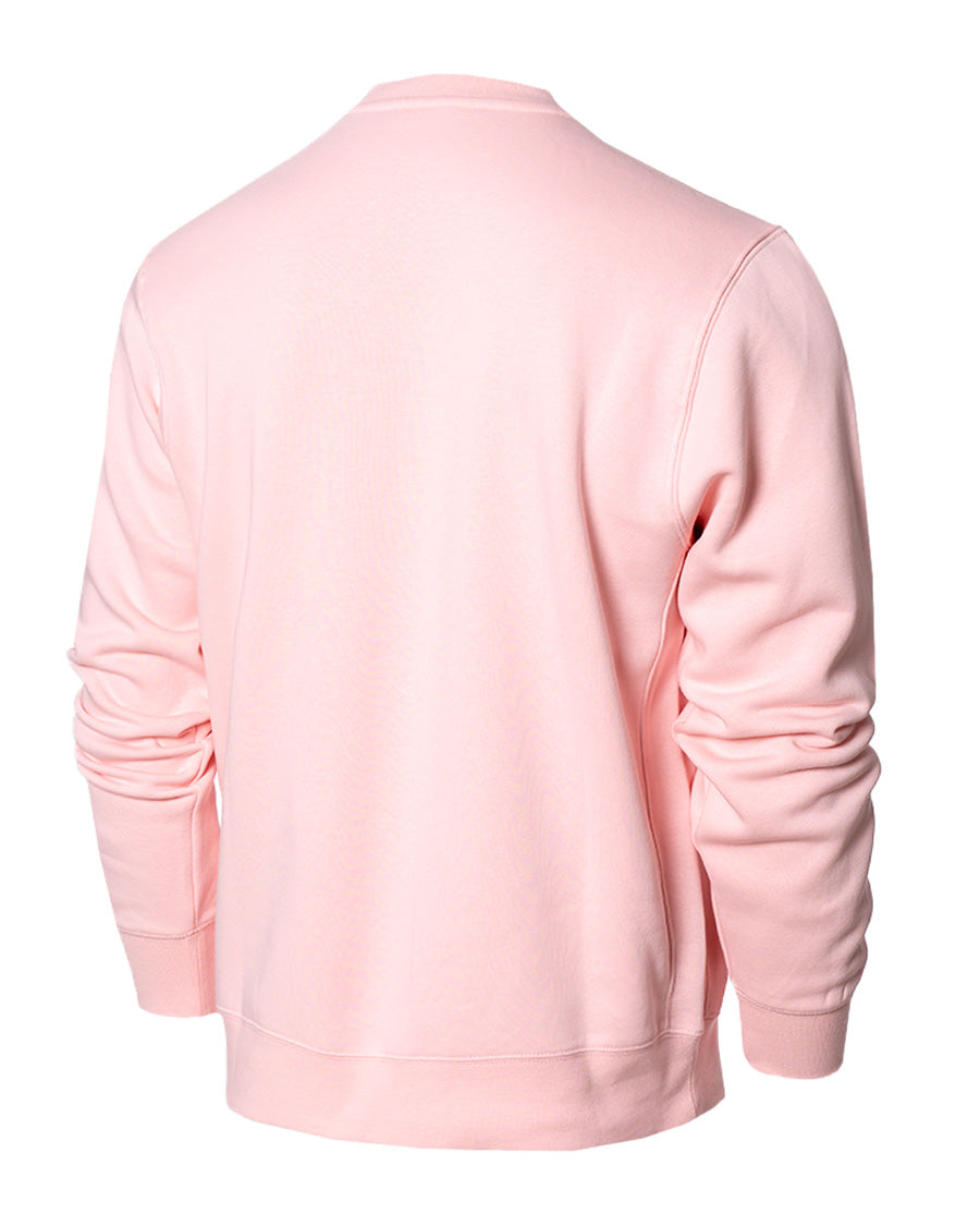 Jersei esportiu de coll rodó RCD Mallorca Fanswear 2023-2024 de color rosa florida i blanc