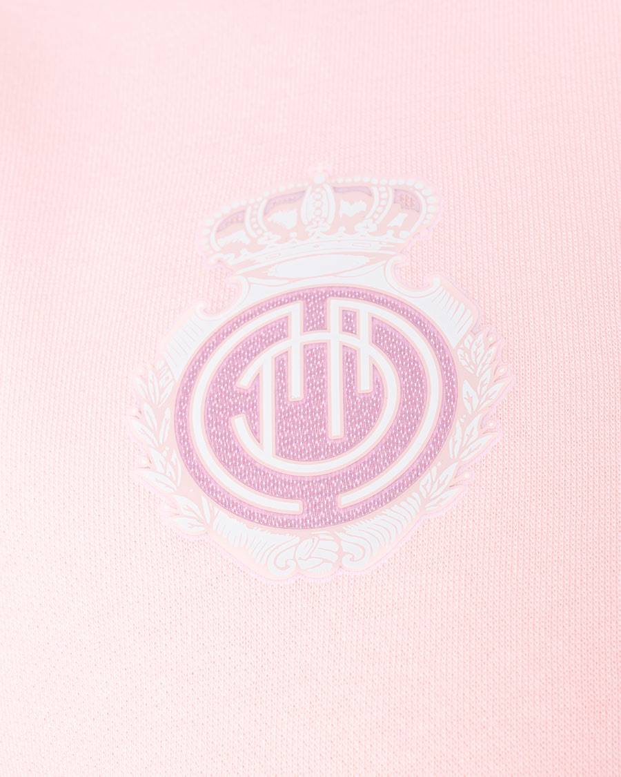 RCD Mallorca Fanswear Crew Sweatshirt 2023-2024 Pink bloom-White