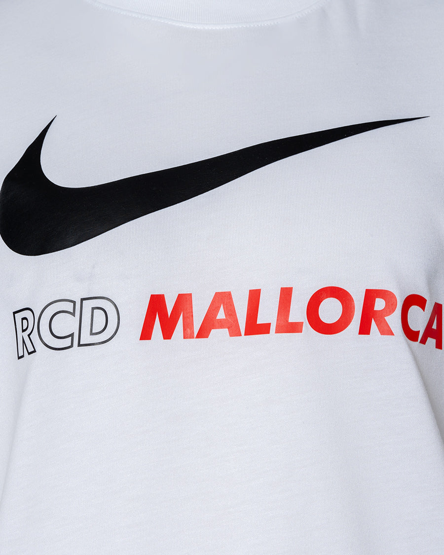 Camiseta RCD Mallorca Fanswear Logo Futura White