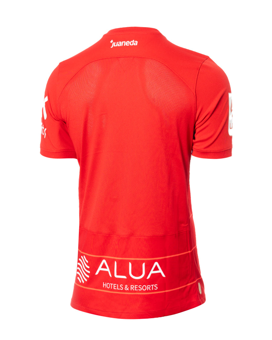 Samarreta infantil primer equipament de joc RCD Mallorca Home Kit 2023-2024 vermell University - vermell University i blanc