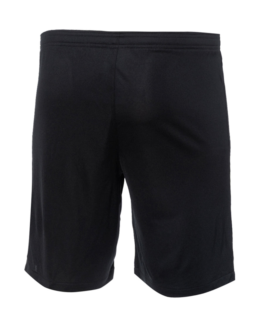 Pantalons curts infantils primer equipament de joc RCD Mallorca Home Kit 2023-2024 de color negre-negre-blanc