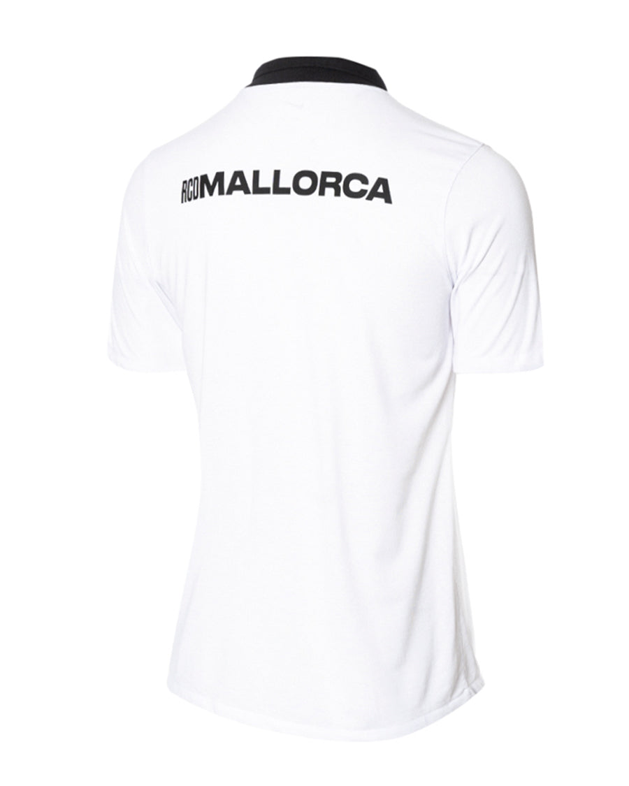 Polo infantil RCD Mallorca Fanswear 2023-2024 de color blanc i negre