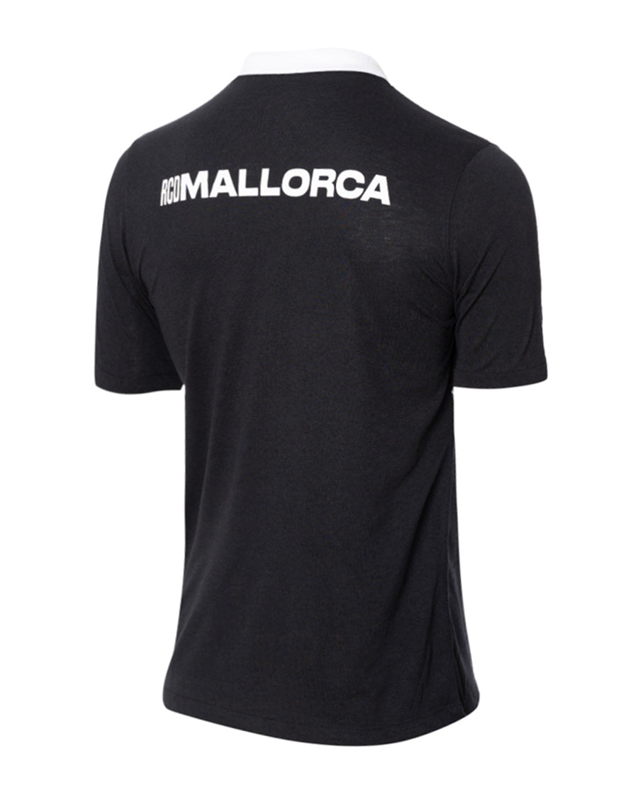 RCD Mallorca Fanswear Polo Shirt 2023-2024 Black-White