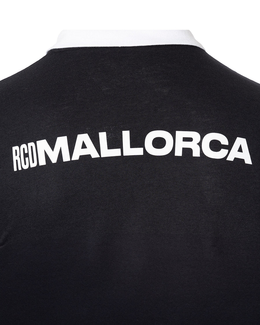 RCD Mallorca Fanswear Polo Shirt 2023-2024 Schwarz-Weiß