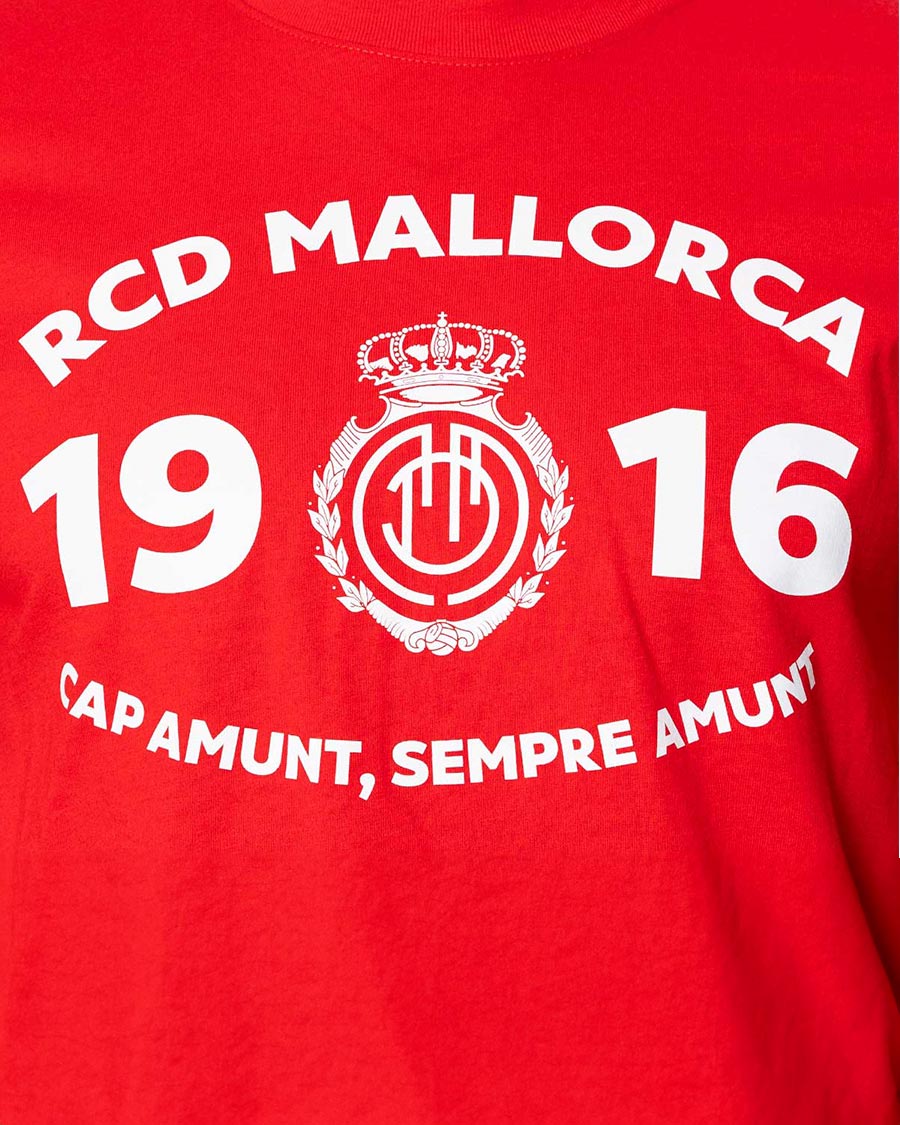 Kinder RCD Mallorca Fanswear T-Shirt 2023-2024 University Red-Weiß