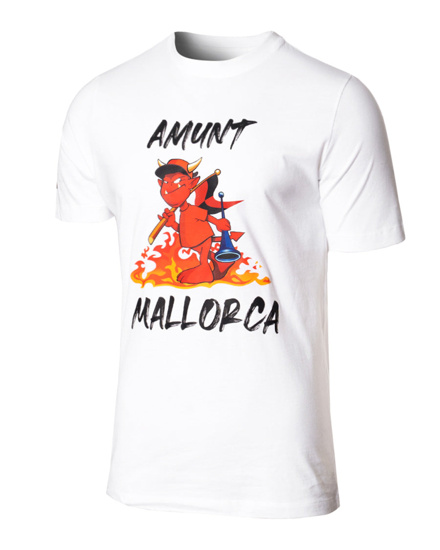 Camiseta RCD Mallorca Fanswear "Dimonió" Niño White-Black