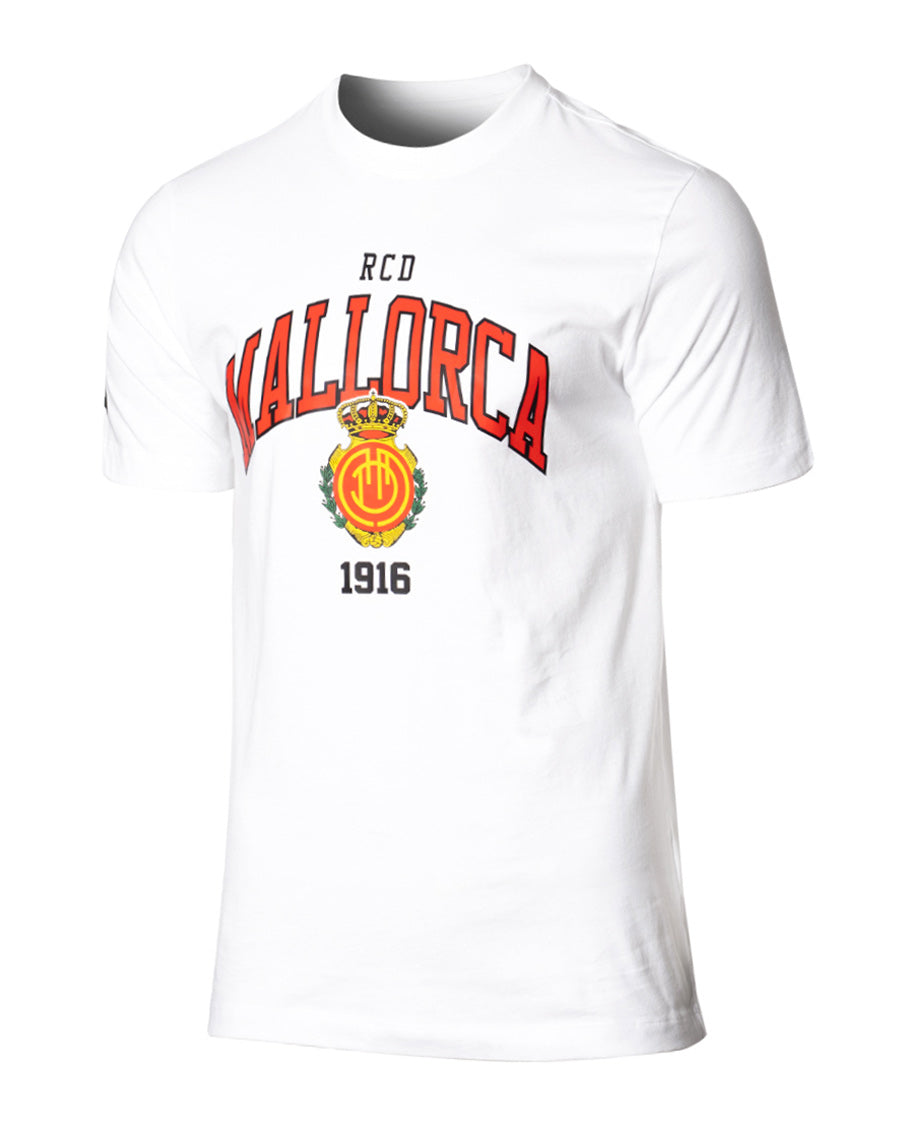 Camiseta RCD Mallorca Fanswear "Club 1916" White-Black