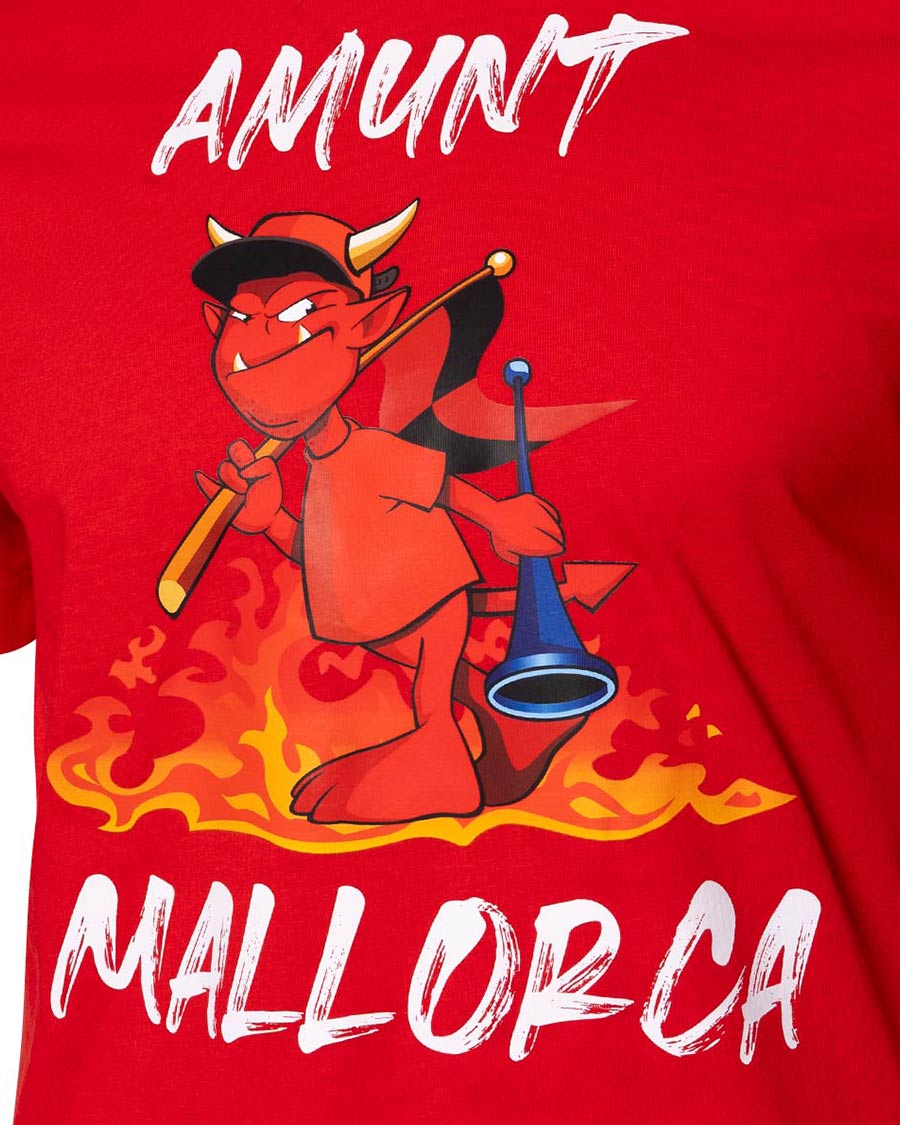 Camiseta RCD Mallorca Fanswear "Dimonió" Niño Red