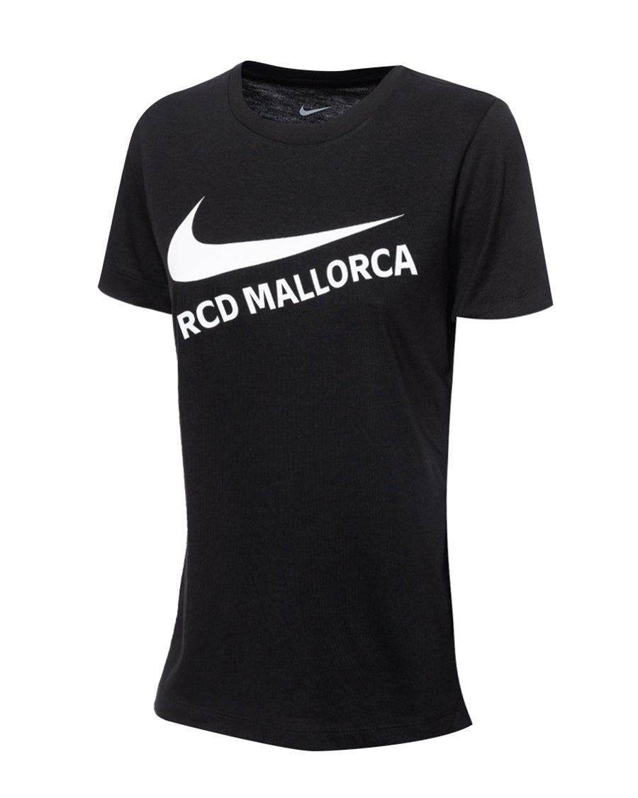 レディース RCD Mallorca ファンズウェア ロゴTシャツ 2023-2024 ブラック＆ホワイト
