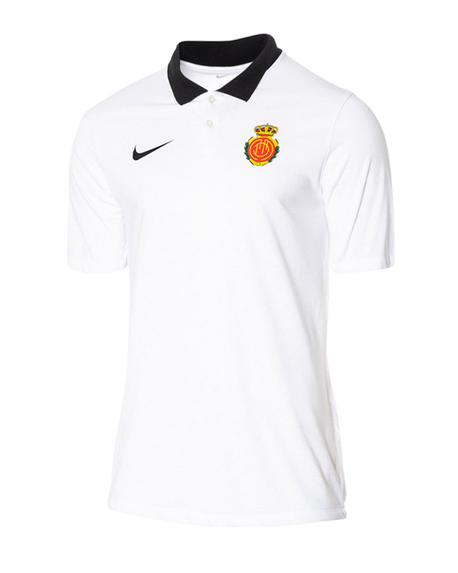 Kids RCD Mallorca Fanswear Polo Shirt 2023-2024 White-Black